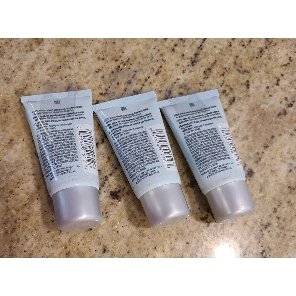 (3) Maybelline Pure Makeup Foundation Dark 3 Cocoa Shade Shine & Oil-Free NOS
